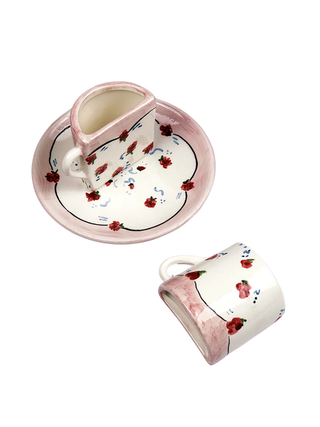 Tête a Tête Granny Coffee Cup Set