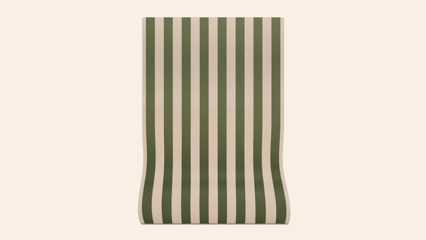 Sonia Stripe Wallpaper, Artichoke, Roll