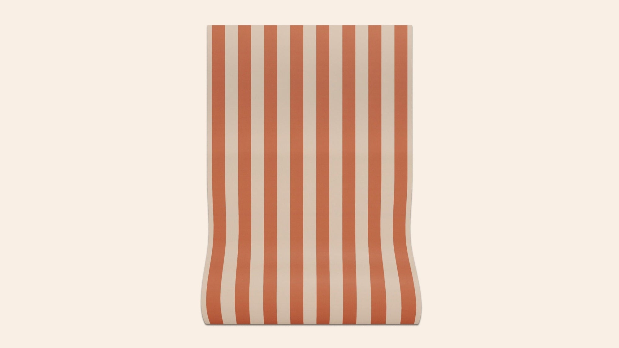 Sonia Stripe Wallpaper, Ginger, Roll