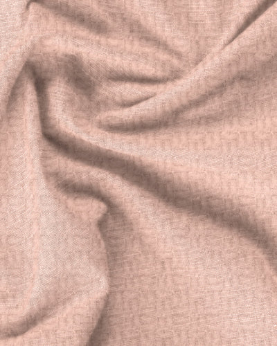 Weave printed linen union in powder