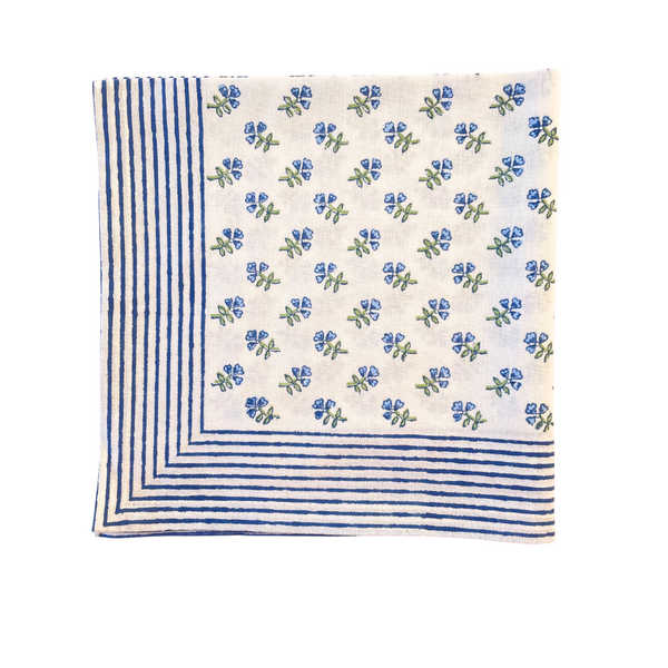 Blue Ditsy Napkin - Set of 4