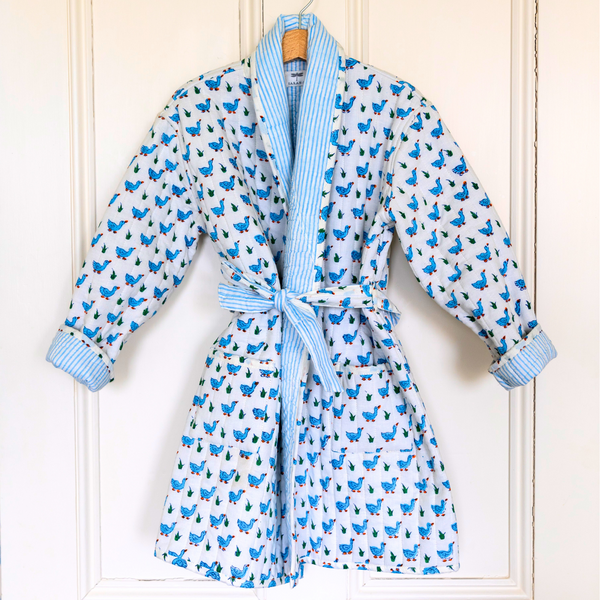 Children's Blue Duck Dressing Gown
