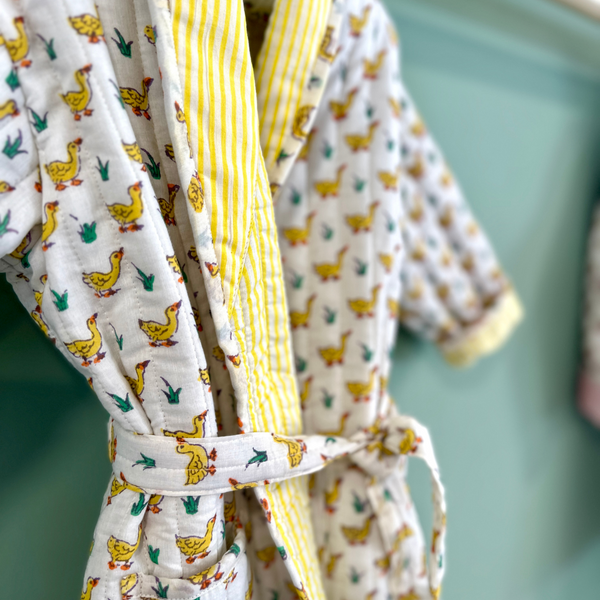 Children's Yellow Duck Dressing Gown