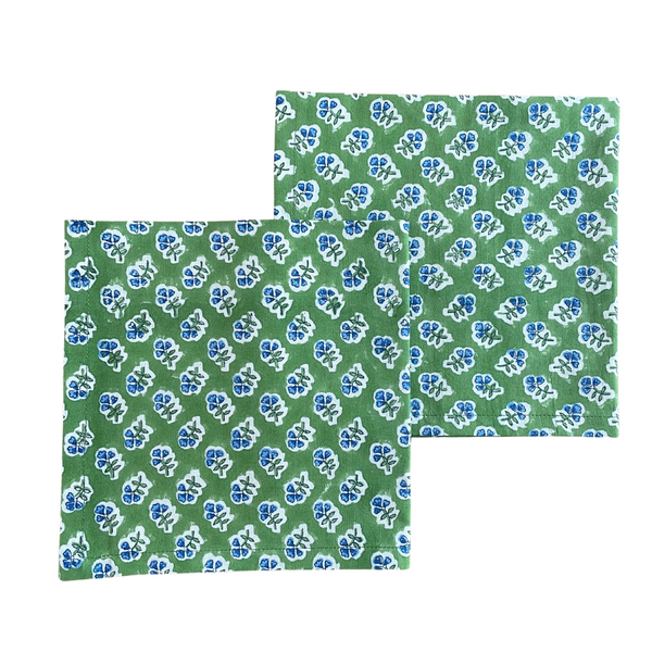 Apple Green Ditsy Napkin - Set of 4
