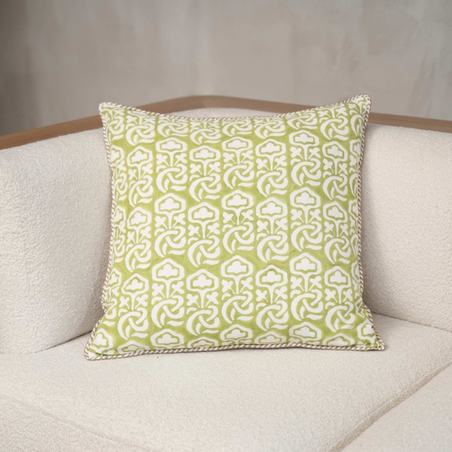 Block Printed Kaleido Pillow Cover 20" x 20"