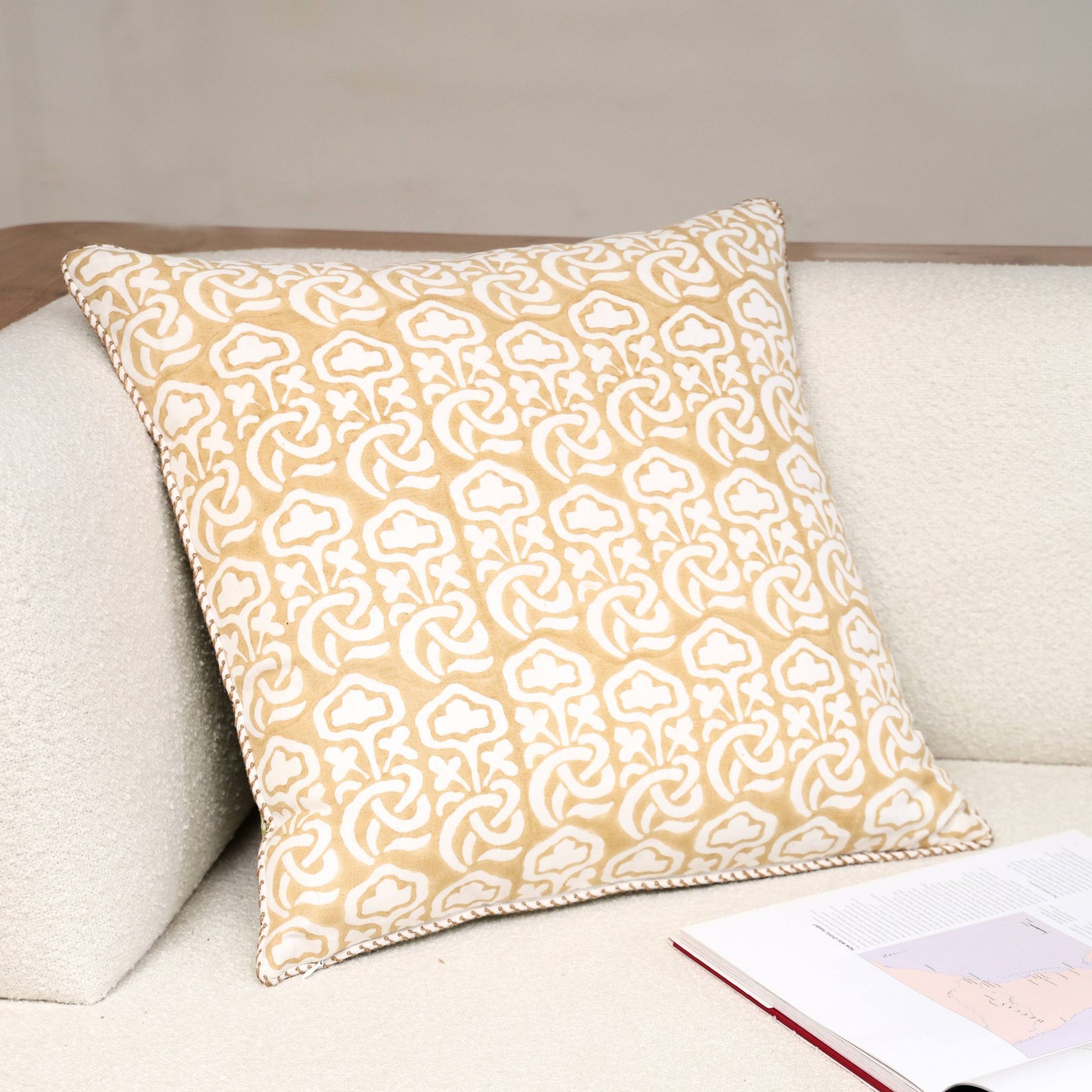 Block Printed Kaleido Pillow Cover 20" x 20"