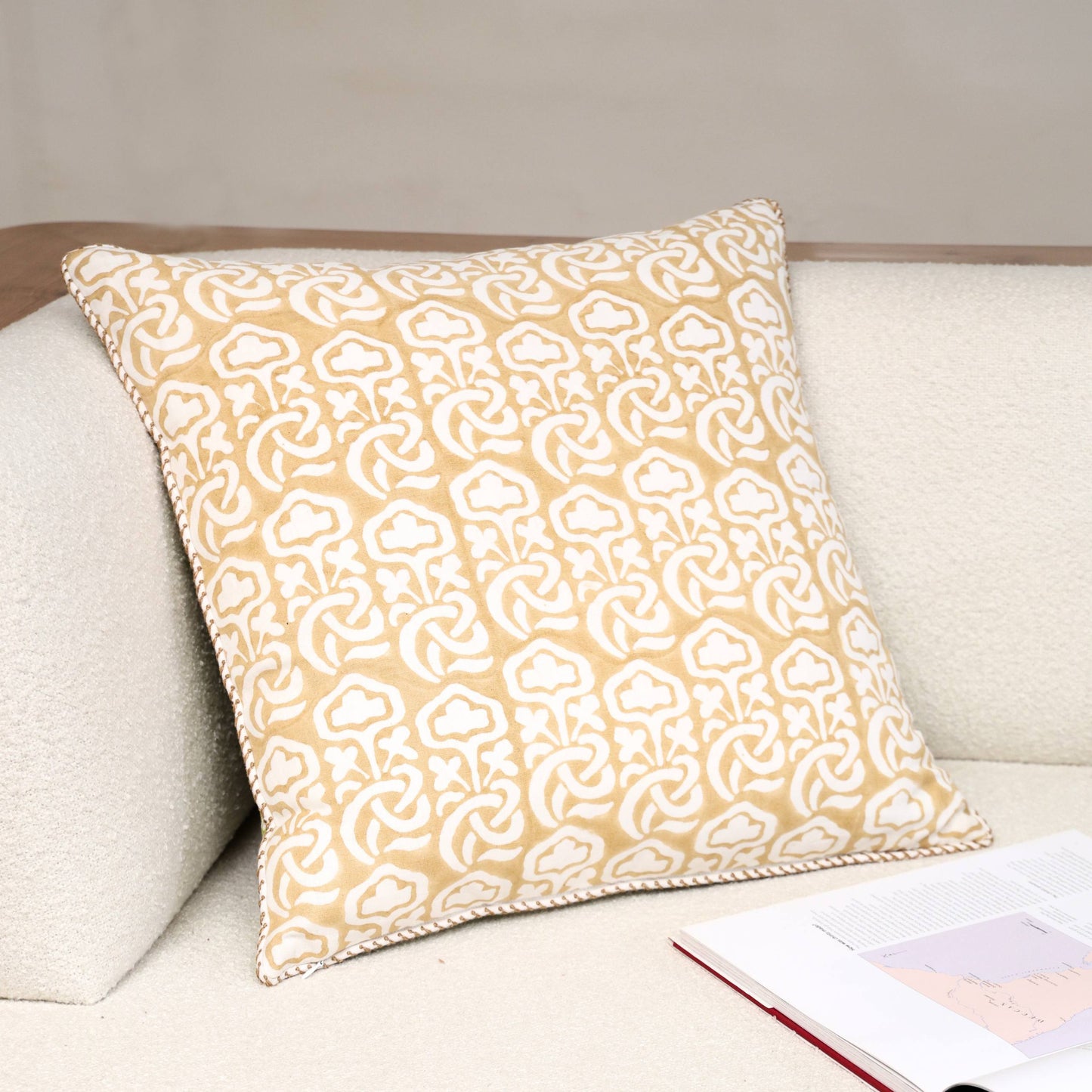 Block Printed Kaleido Pillow Cover 20" x 20"