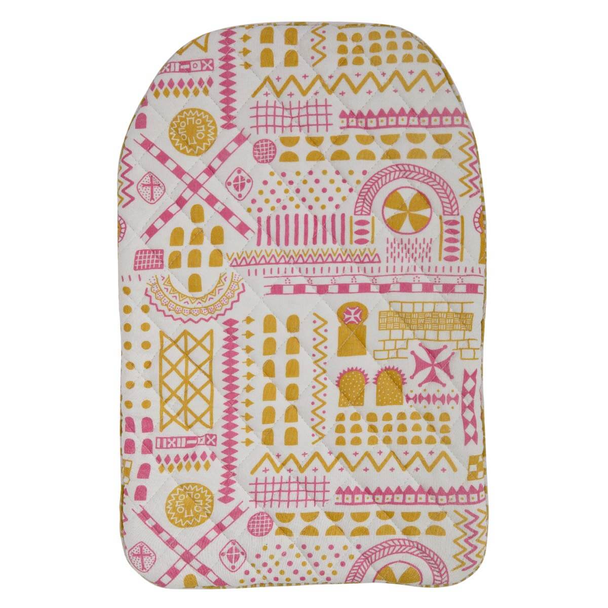White Stone Symbol Hot Water Bottle Cover