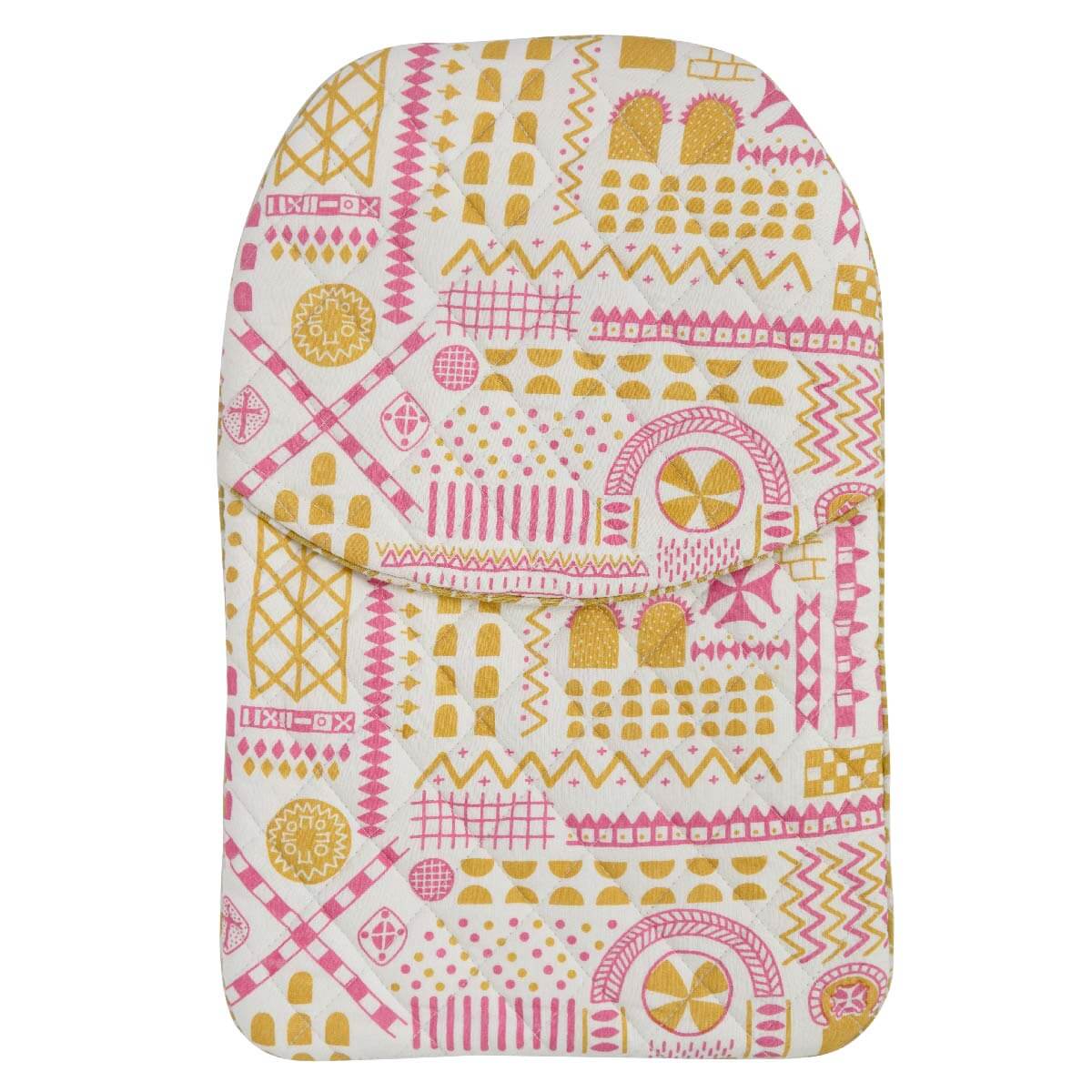 White Stone Symbol Hot Water Bottle Cover