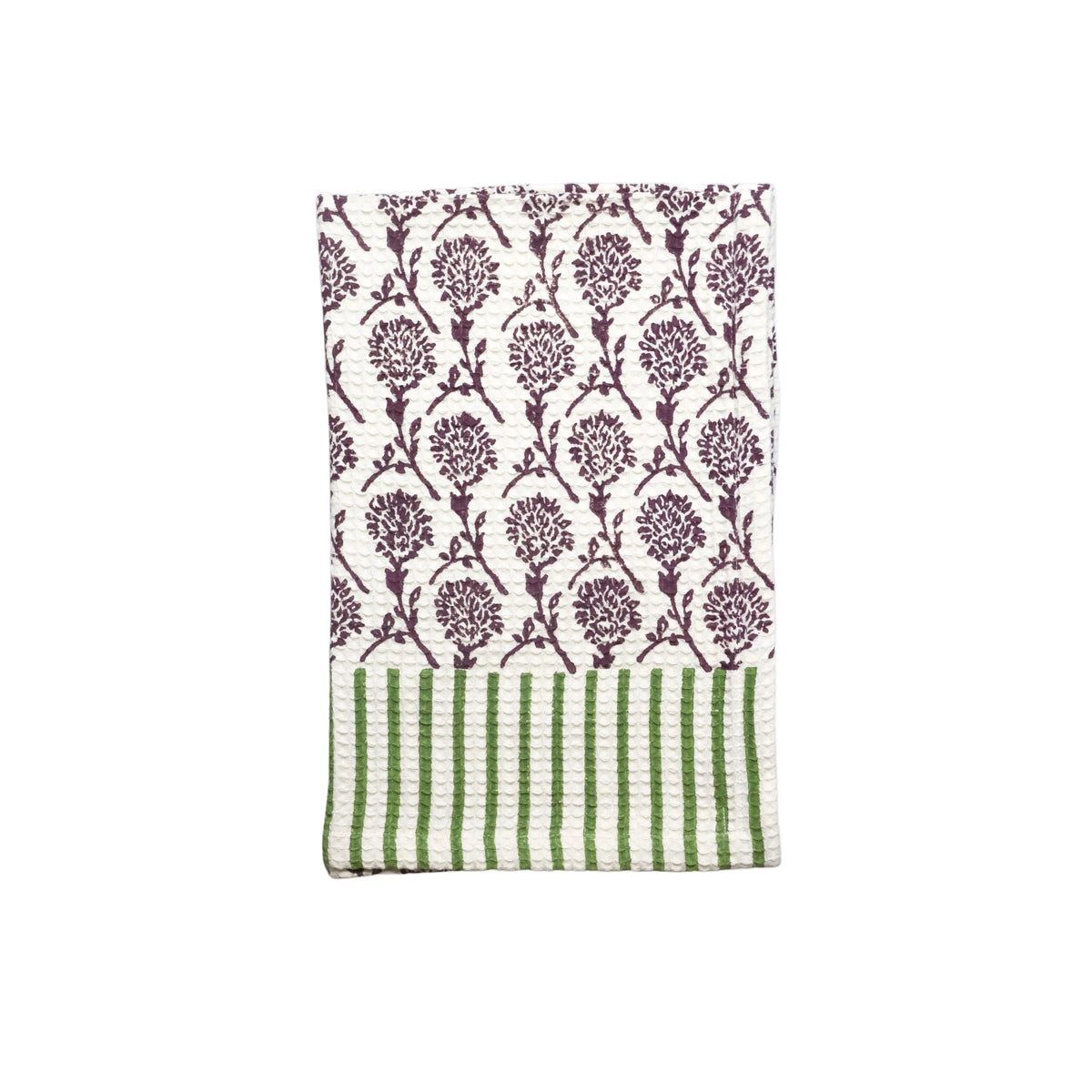 Nikhar Cotton Waffle Kitchen Towel - Deep Mauve