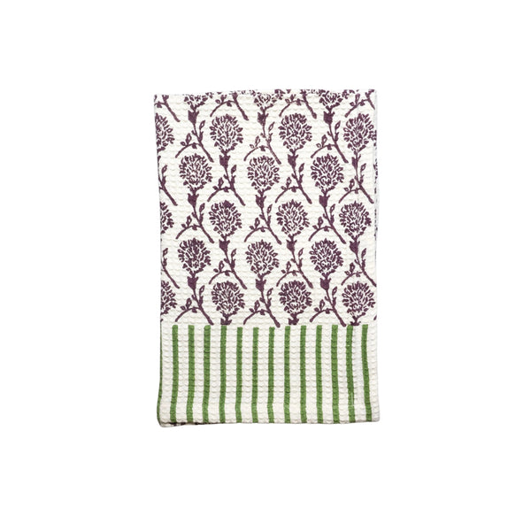 Nikhar Cotton Waffle Kitchen Towel - Deep Mauve