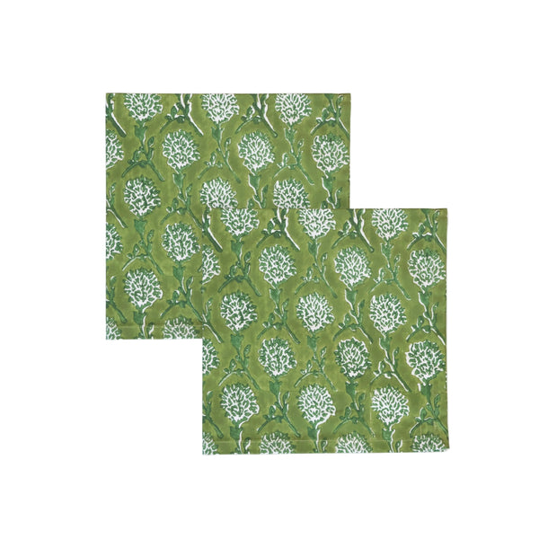 Nikhar Table Napkins Set of 2 - Fern Green