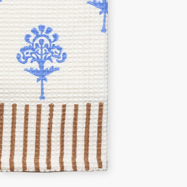 Harmony Cotton Waffle Kitchen Towels - Cornflour Blue
