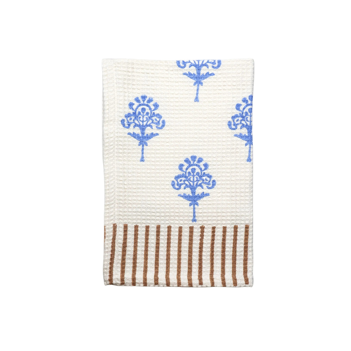 Harmony Cotton Waffle Kitchen Towels - Cornflour Blue