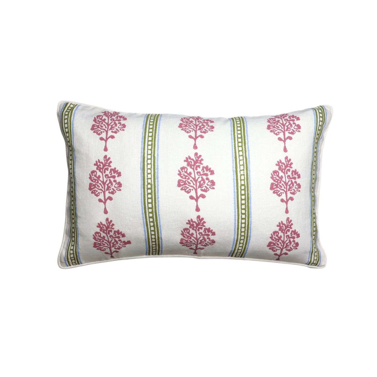 Sara Lumbar Throw Pillow Cover - Mauve