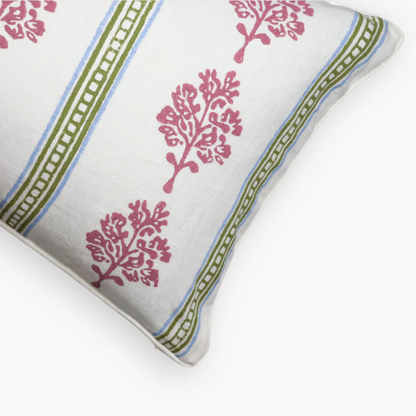 Sara Lumbar Throw Pillow Cover - Mauve