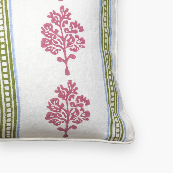 Sara Lumbar Throw Pillow Cover - Mauve