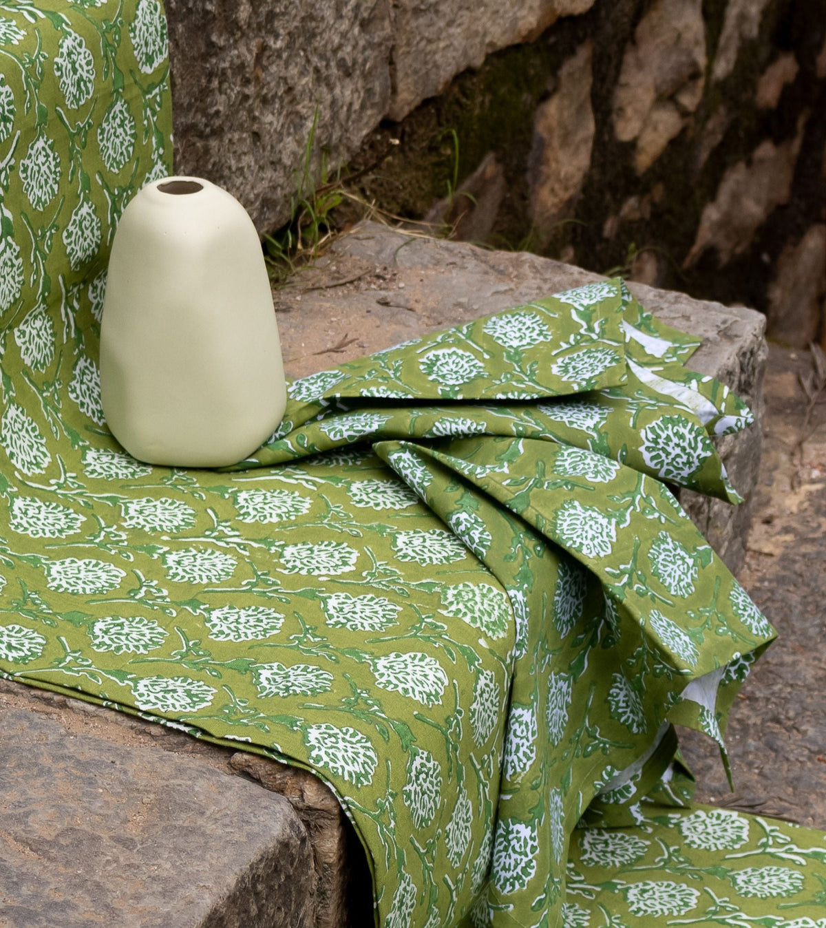 Nikhar Table Napkins Set of 2 - Fern Green