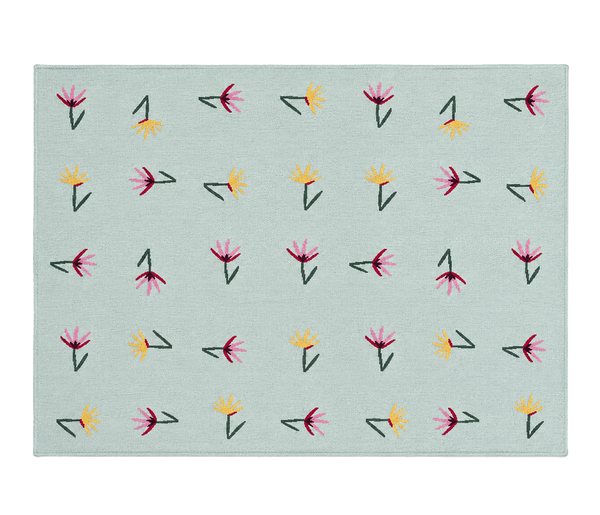 The Wildflowers Rug in Blue