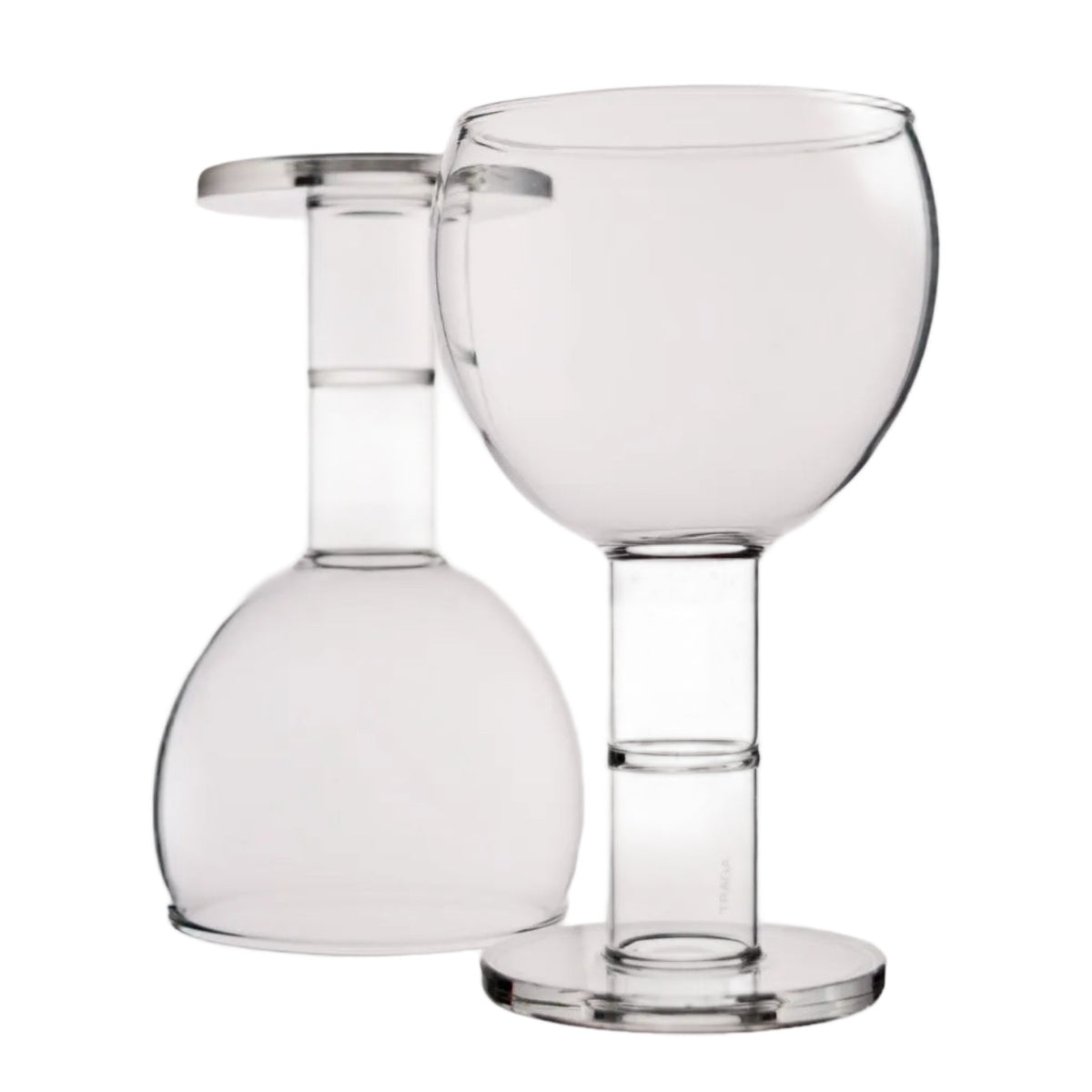 Wine Candle Glasses x 2 - Clear TRAGA