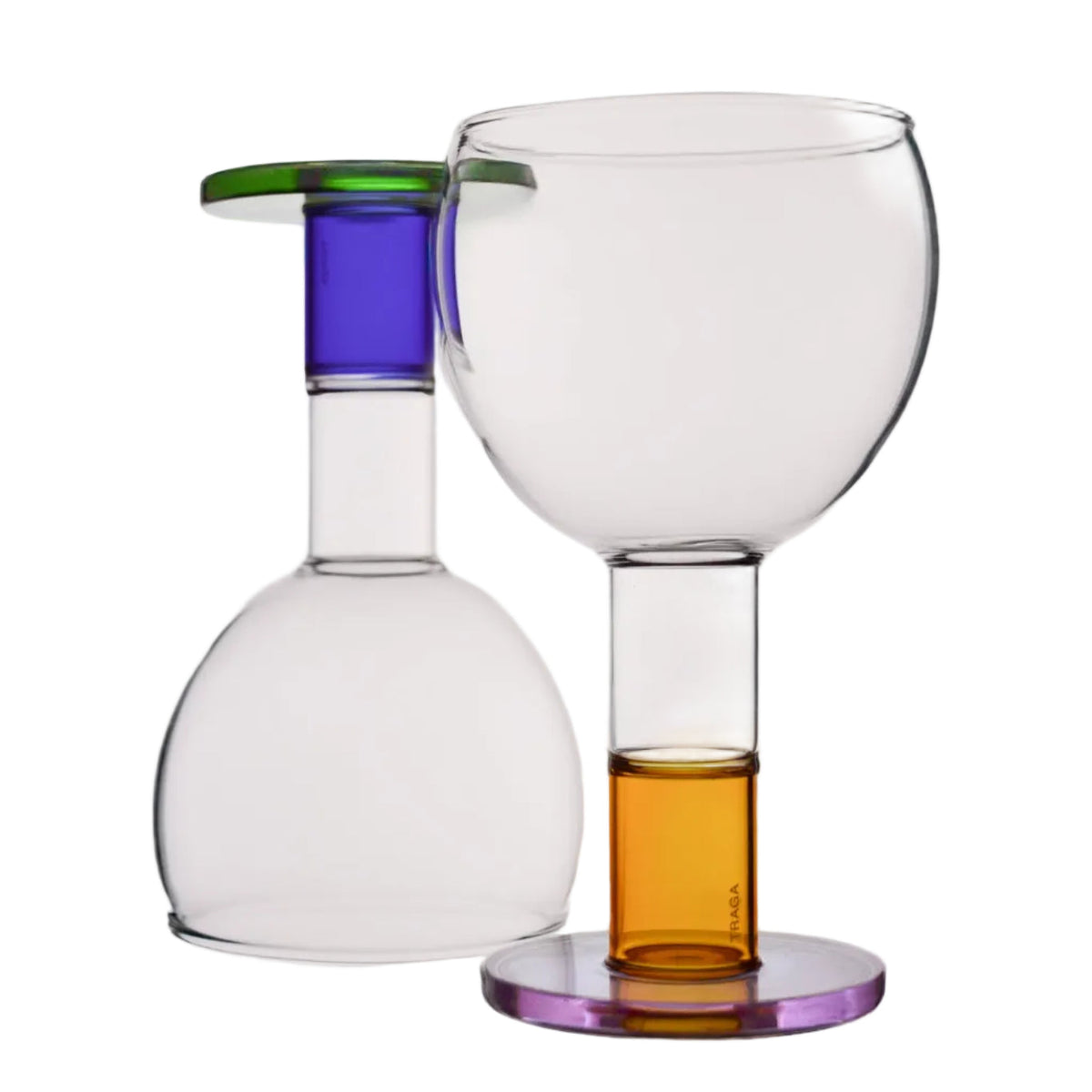 Wine Candle Glasses x 2 - Eclipse TRAGA