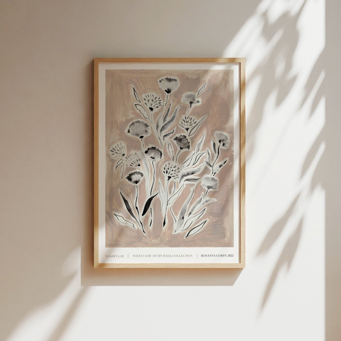 Wishful Pink Floral Art Print