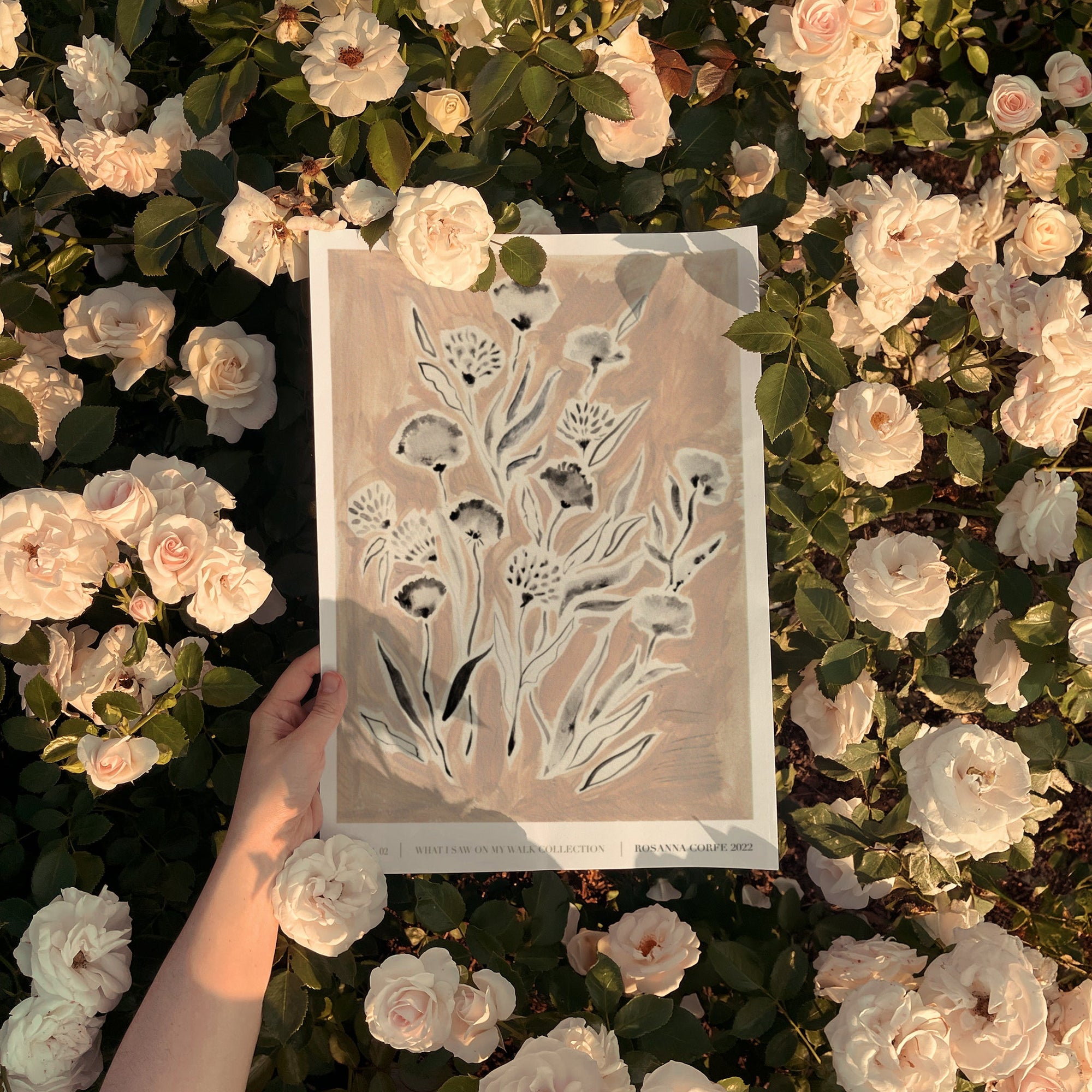 Wishful Pink Floral Art Print