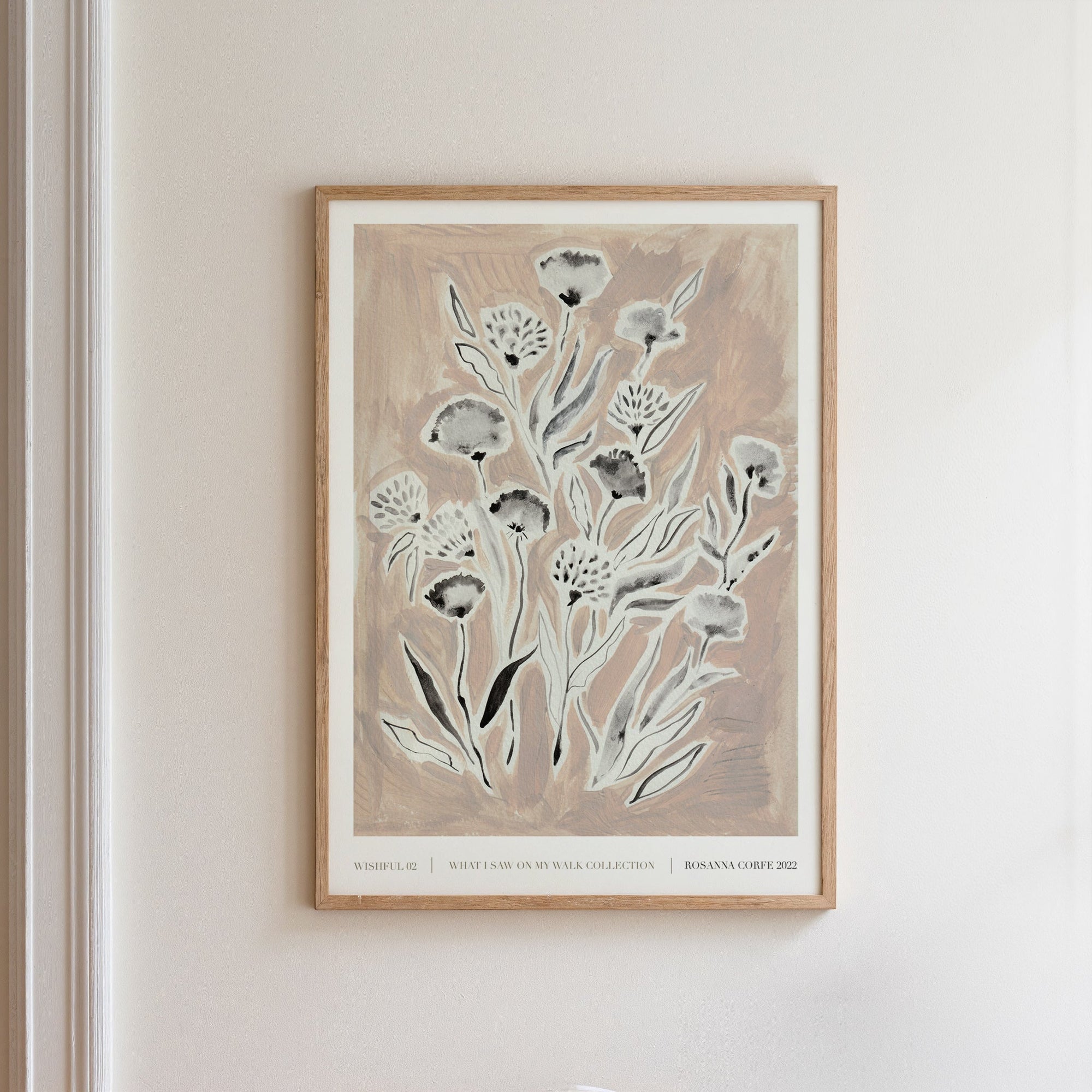 Wishful Pink Floral Art Print