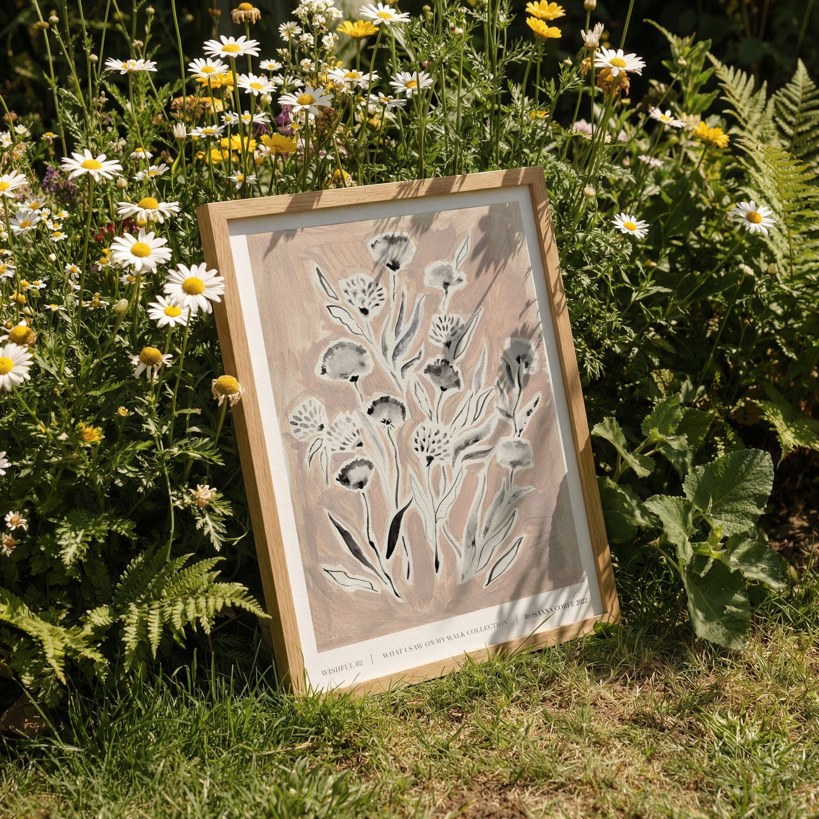Wishful Pink Floral Art Print