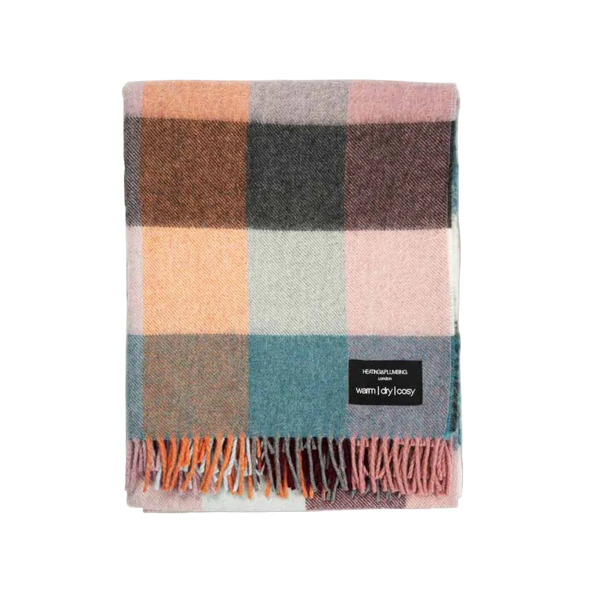 Wonderland - Alpaca & Merino Lambswool Blanket - Coloured Checks
