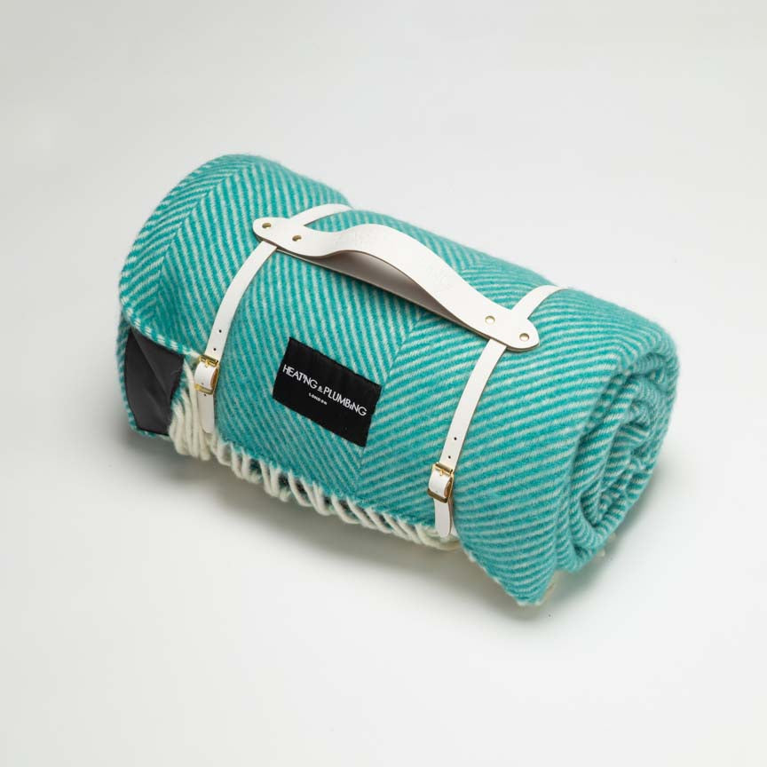 Pure New Wool Picnic Blanket - Cornish Cove
