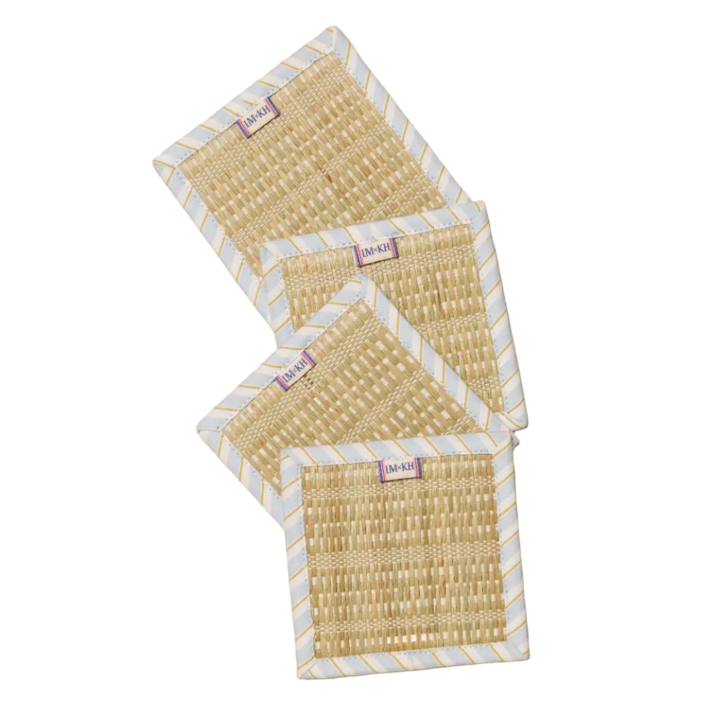 Rushcutters Bay Woven Afternoon Coasters - Set Of 4