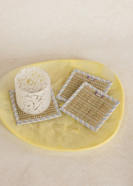 Rushcutters Bay Woven Afternoon Coasters - Set Of 4