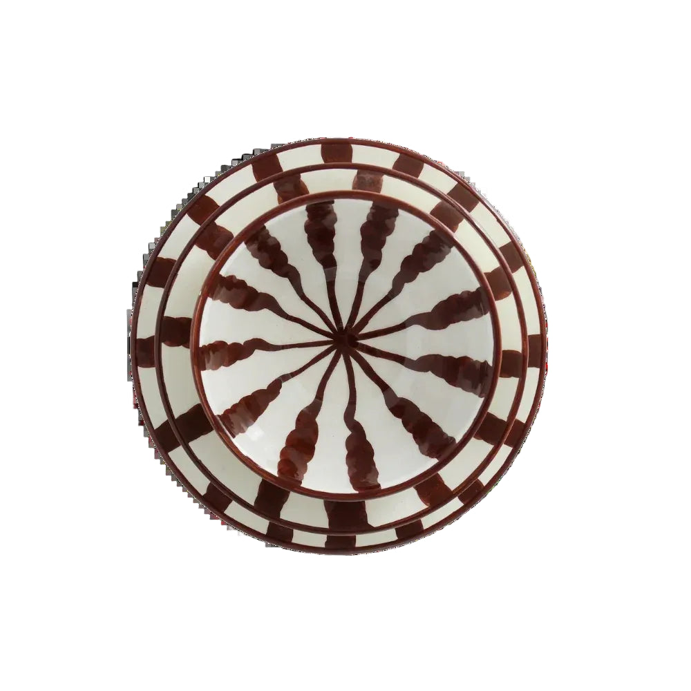 Wave Dinner Set - Espresso - 3 Piece