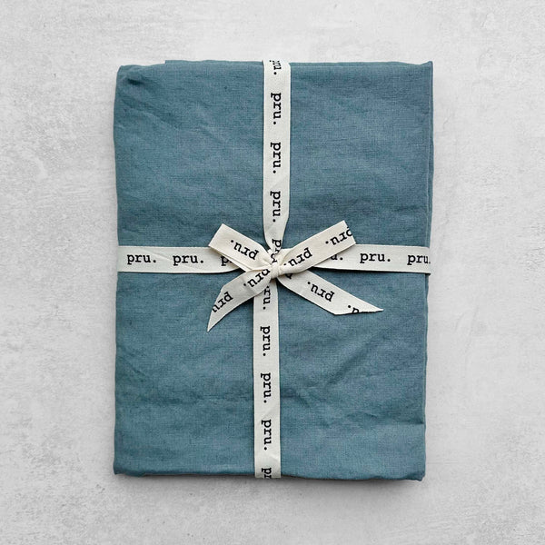 Travel Towel 100% OEKO-TEX® Certified Linen - Duck Egg Blue
