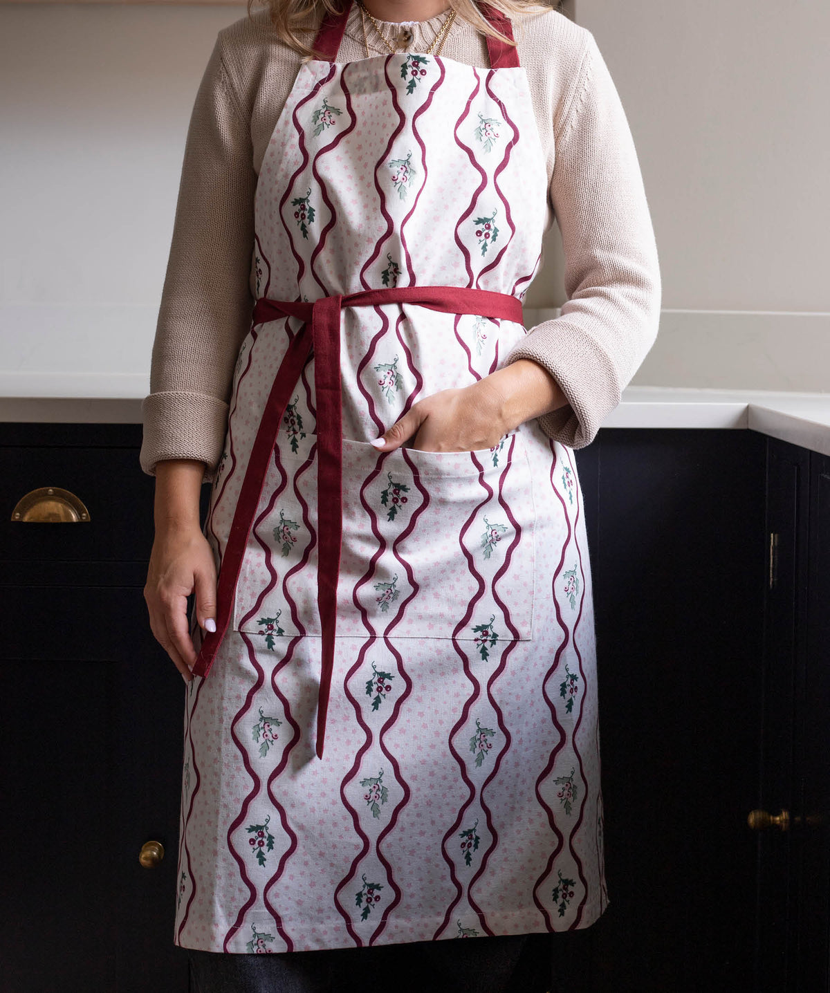 Kitchen Apron - Berry Ribbons