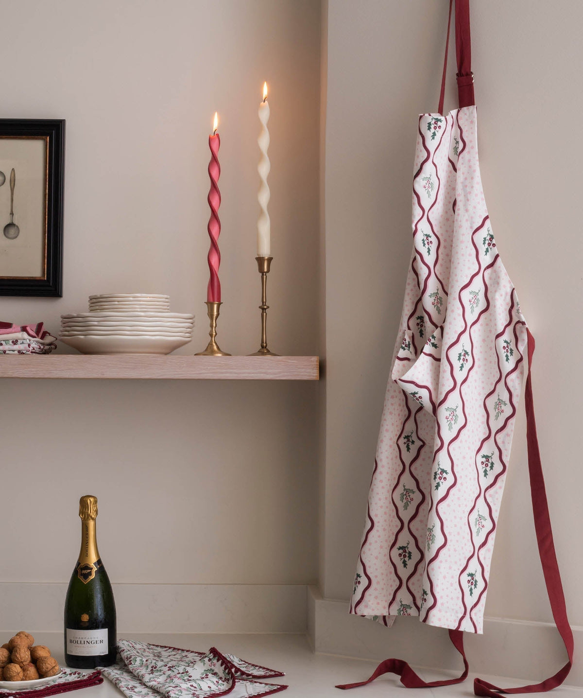 Kitchen Apron - Berry Ribbons