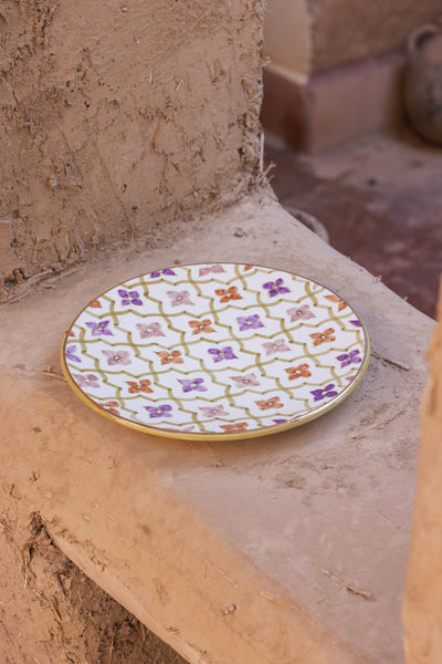 Large Flat Plate - Oasis 70's Gold
