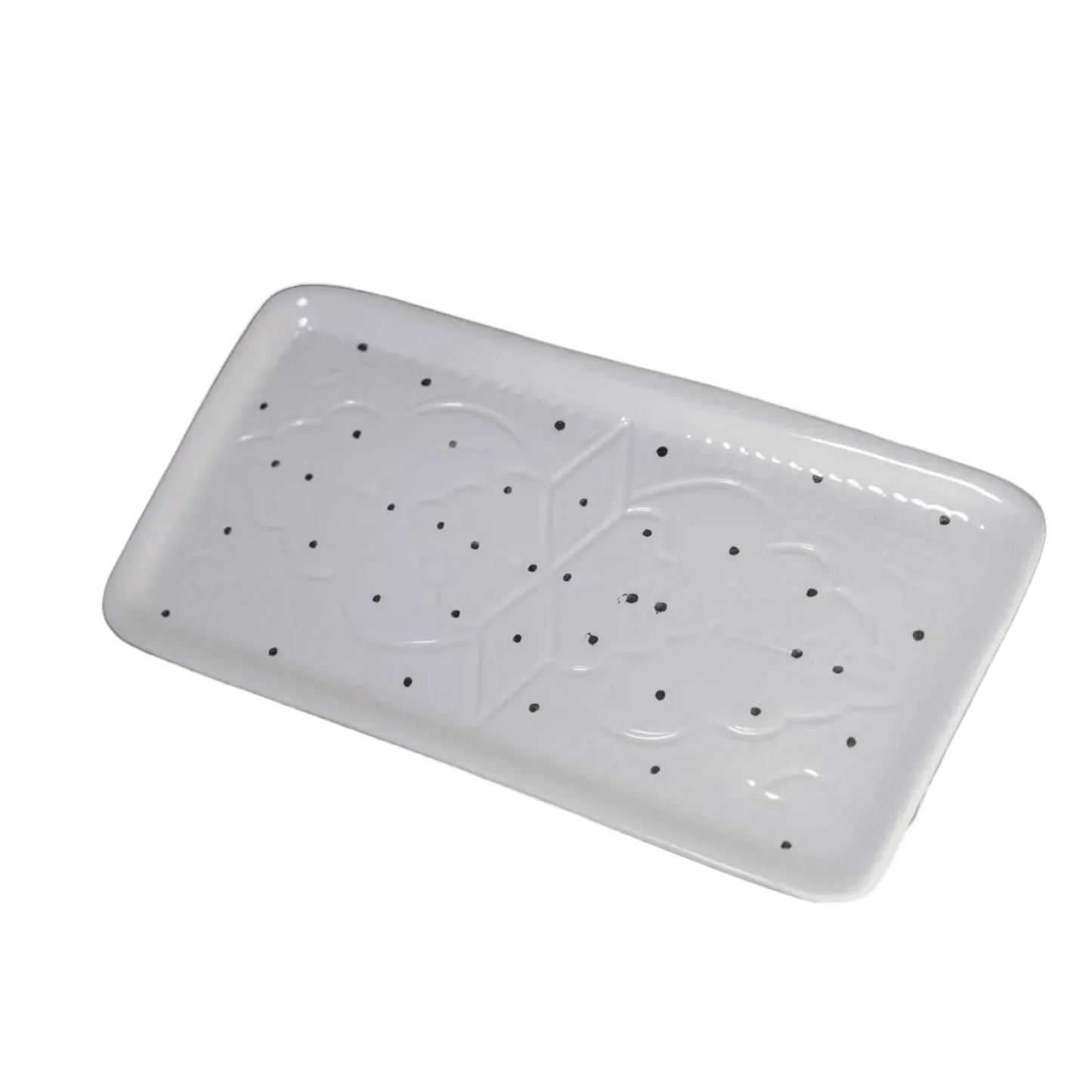 Long Rectangular Tray - Silver Noor Imprint
