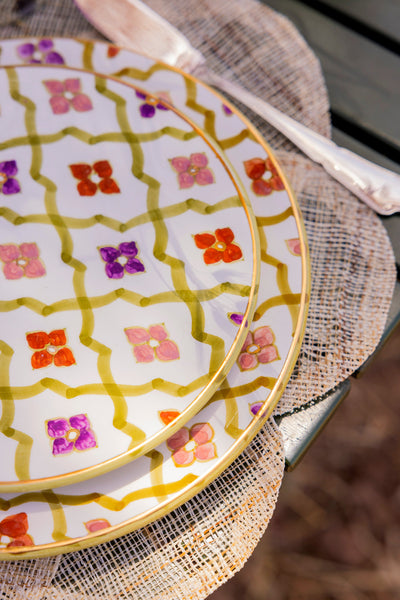Medium Flat Plate - 70's Oasis Gold