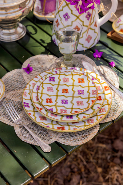 Medium Flat Plate - 70's Oasis Gold