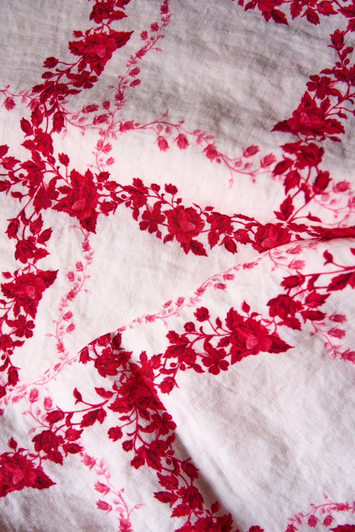 Flora Check Linen