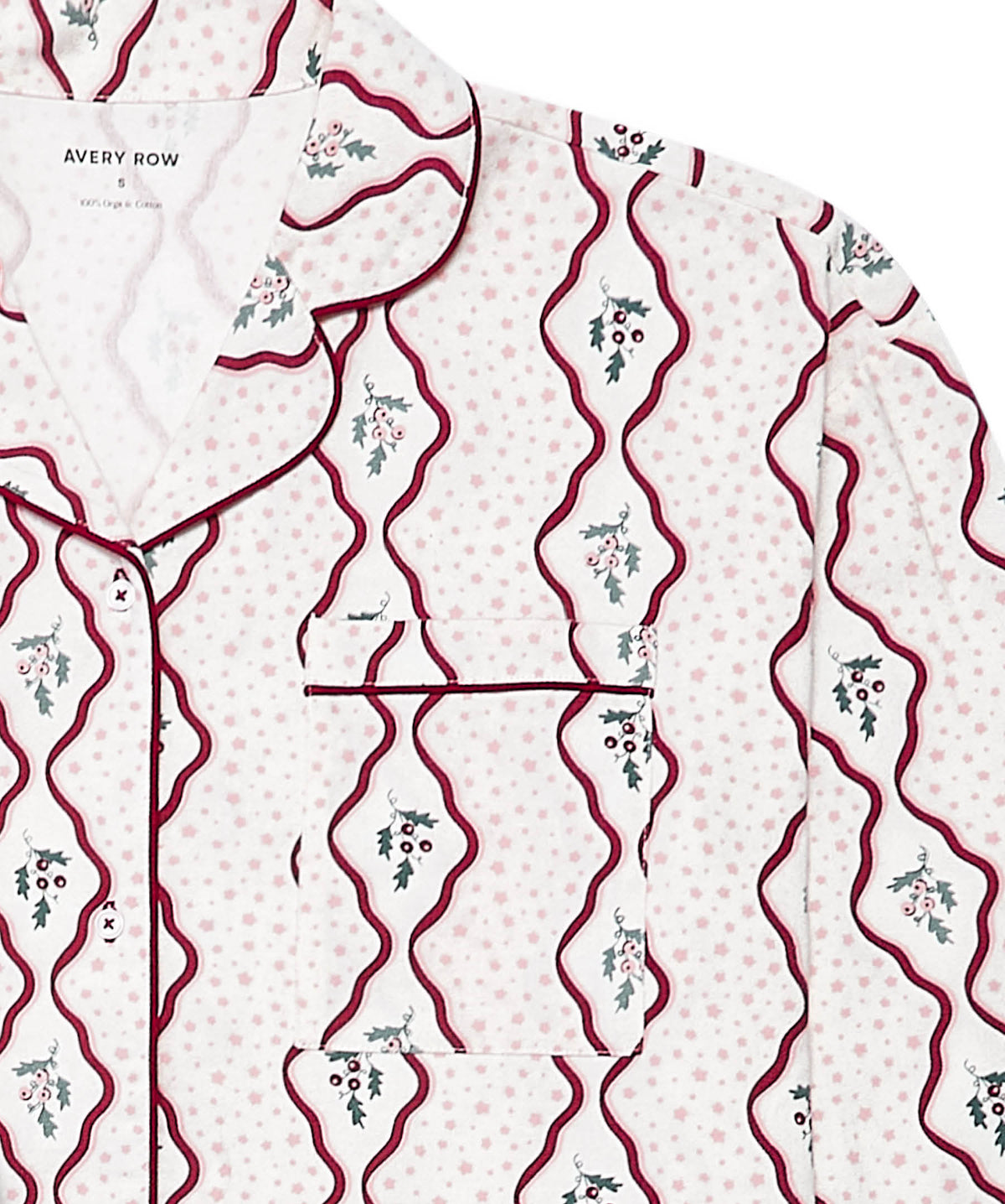 Women's Flannel Pyjamas - Berry Ribbons
