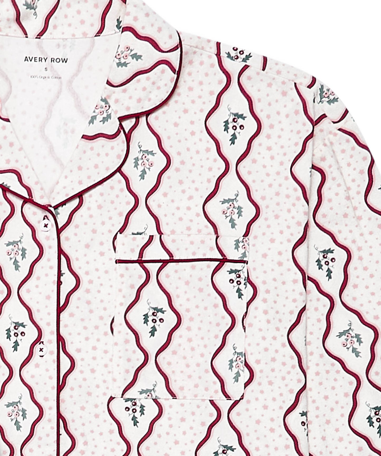 Women's Flannel Pyjamas - Berry Ribbons