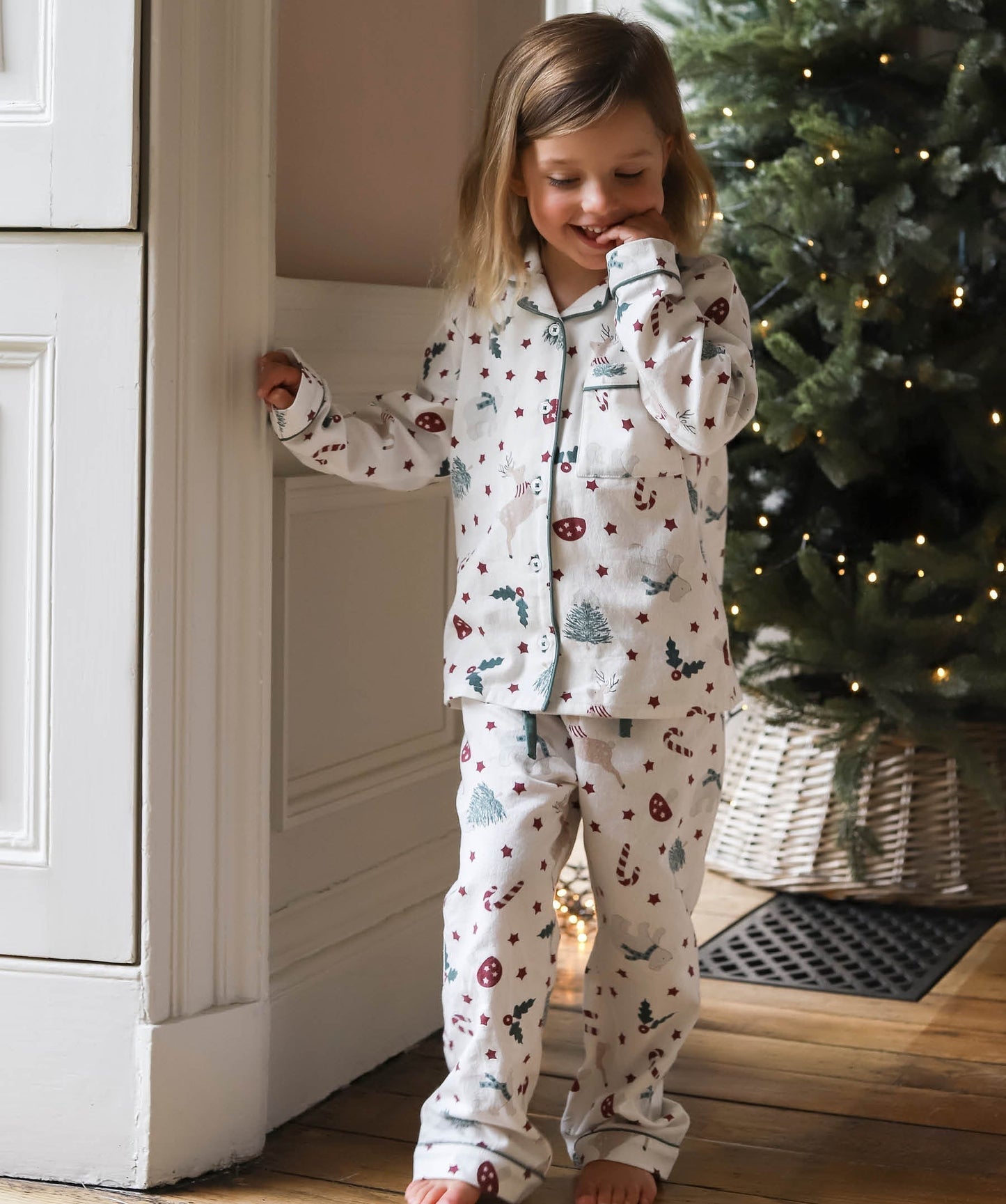 Children's Flannel Pyjamas -  Christmas Carousel