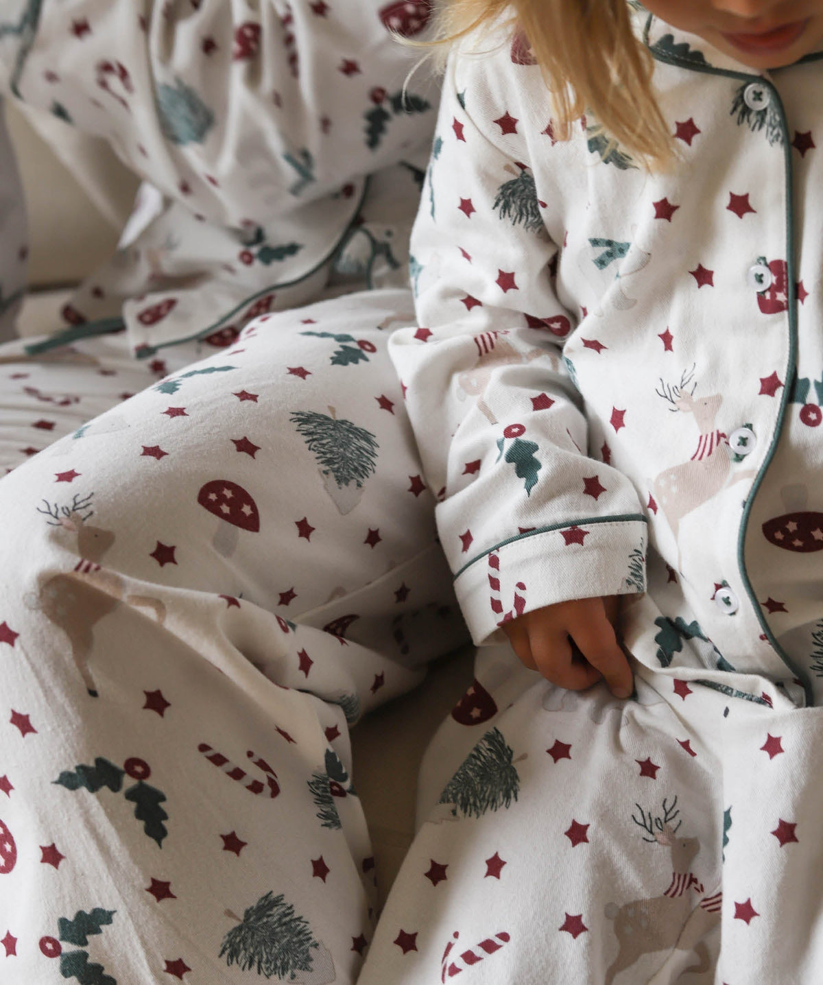 Children's Flannel Pyjamas -  Christmas Carousel