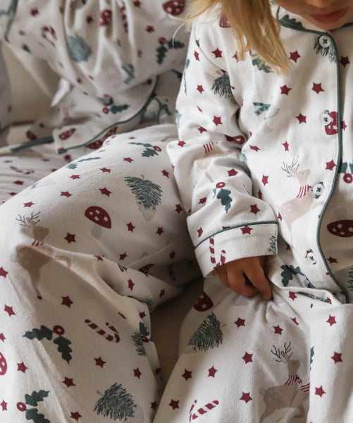 Children's Flannel Pyjamas -  Christmas Carousel