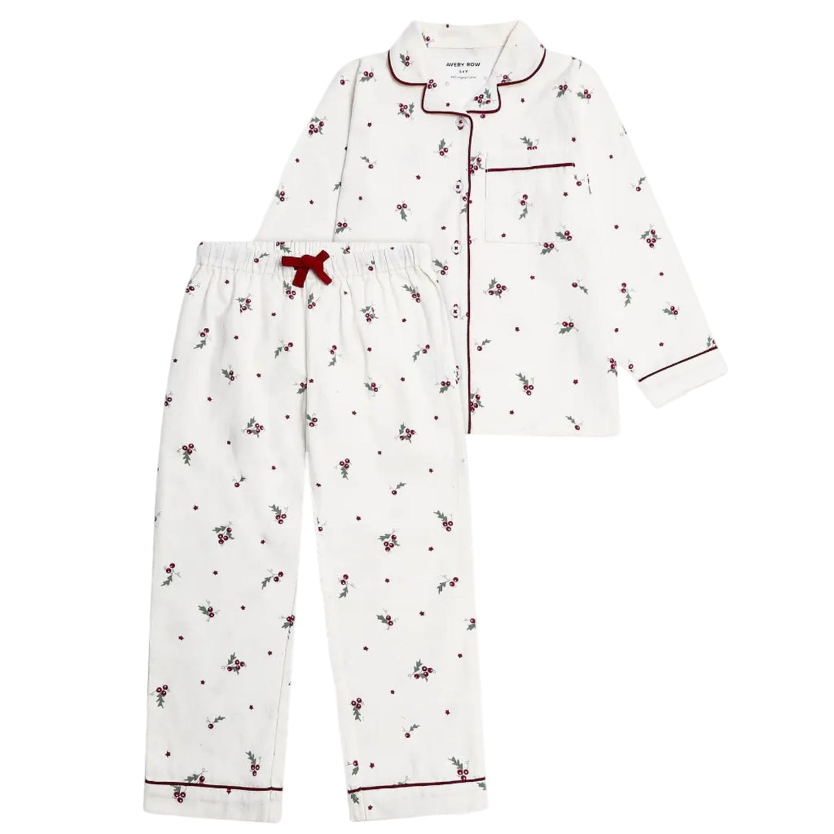 Children's Flannel Pyjamas - Holly Scatter