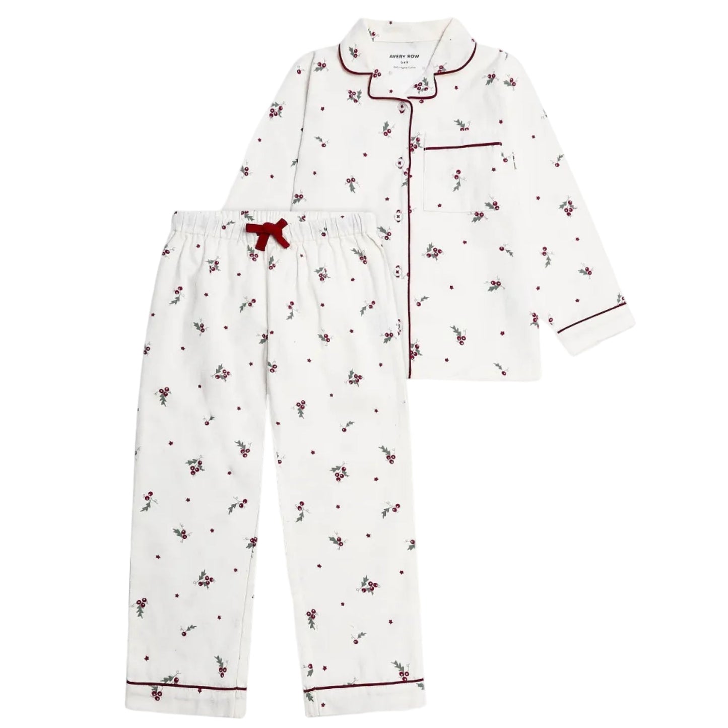 Children's Flannel Pyjamas - Holly Scatter