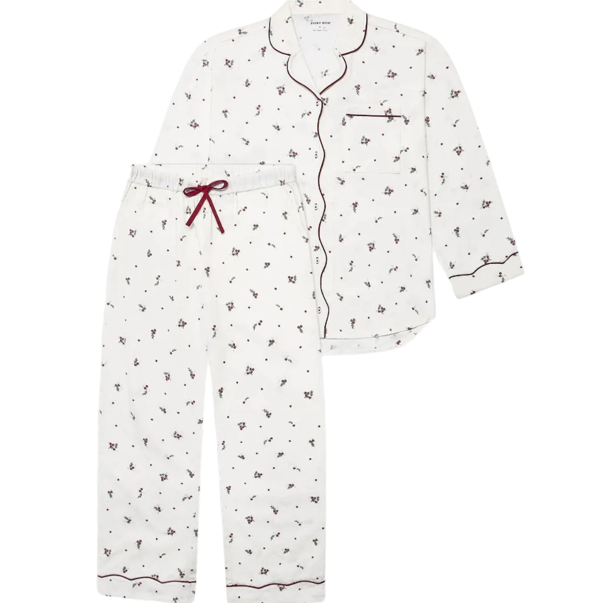 Women's Flannel Pyjamas - Holly Scatter